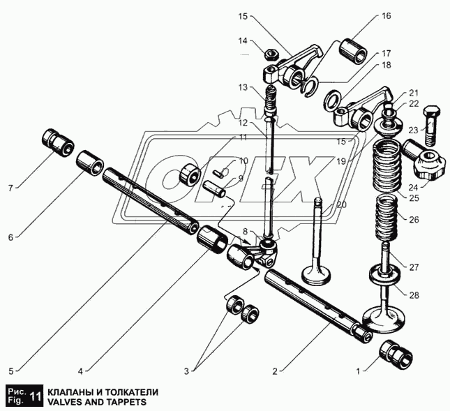 Клапаны и толкатели