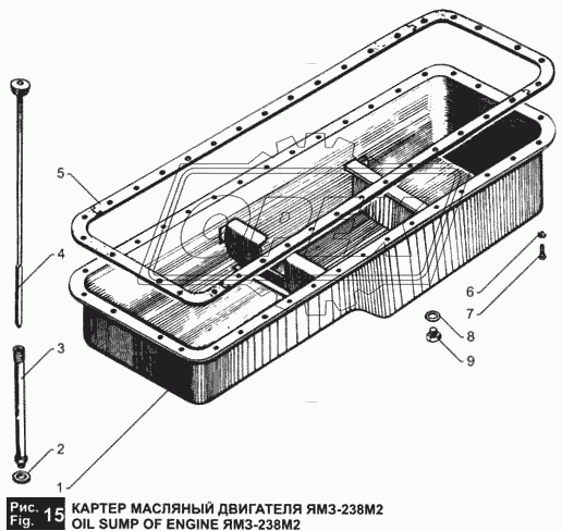 Картер масляный двигателя ЯМЗ-238М2