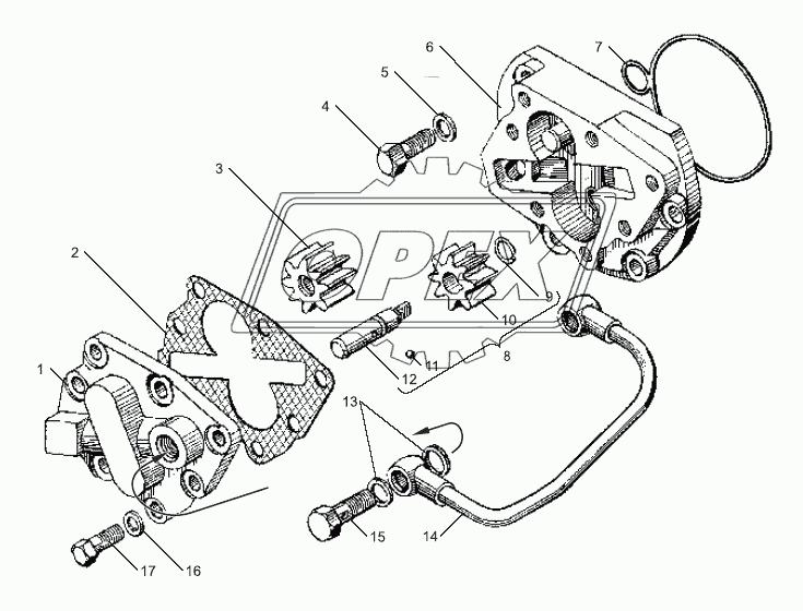 Масляный насос коробки передач