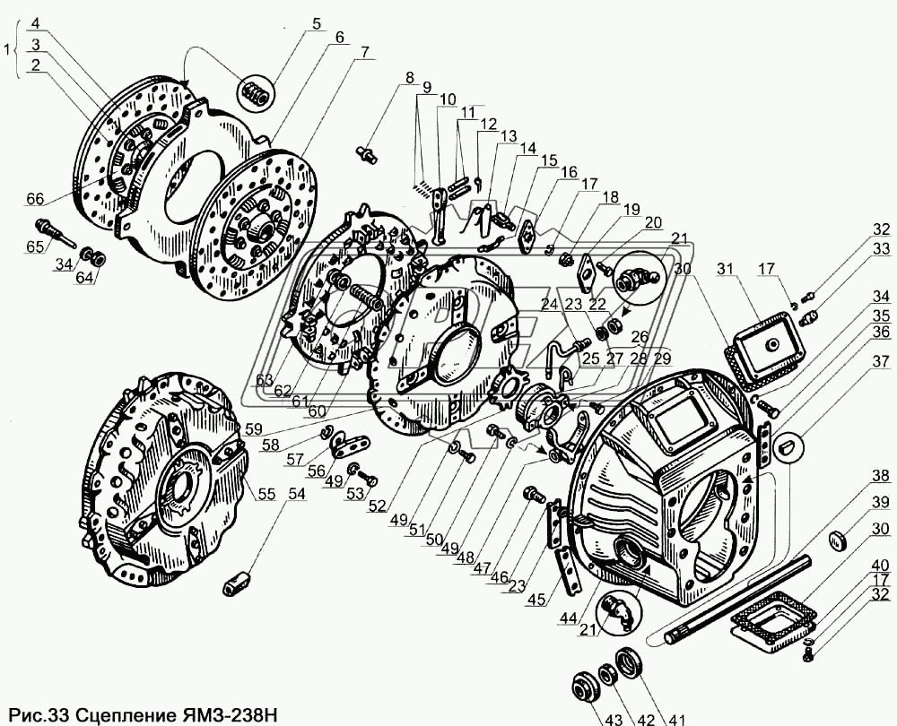 Сцепление ЯМЗ-238Н