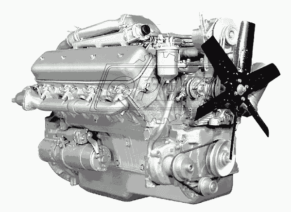 Двигатель ЯМЗ-238НД5 в сборе
