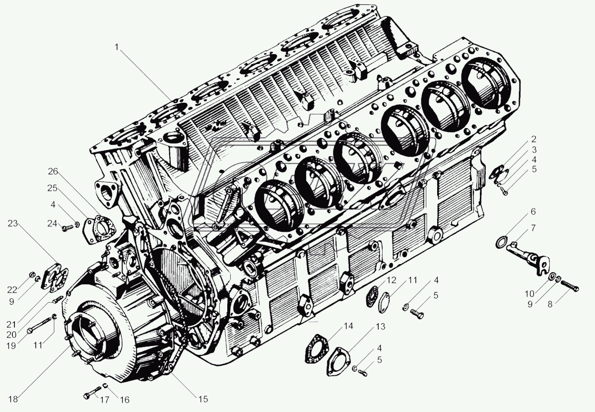 Блок цилиндров ЯМЗ-240НМ2