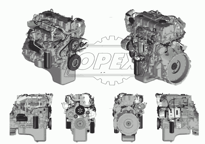 Двигатели ЯМЗ-5342, ЯМЗ-5344 в сборе