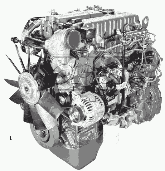 Двигатель ЯМЗ-53441-20 со сцеплением