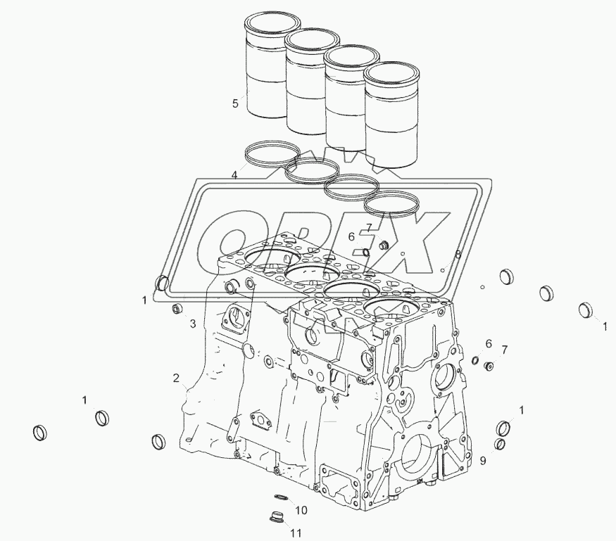536.1002011-10 Блок цилиндров
