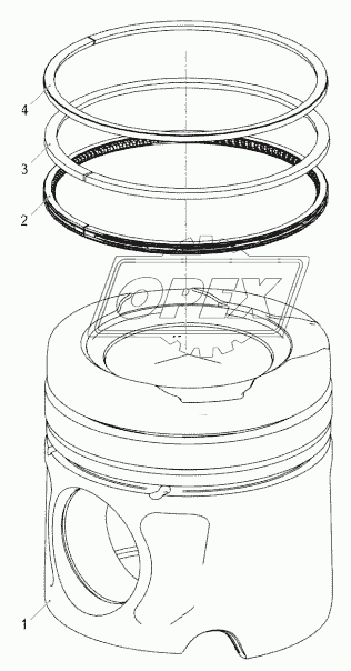5340.1004013-10 Поршень в сборе