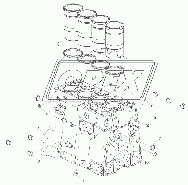 5340.1002011-10 Блок цилиндров