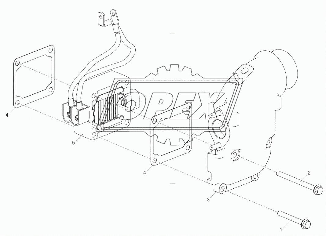 5343.1115005 Установка впускного тракта (ЯМЗ-53443-10)