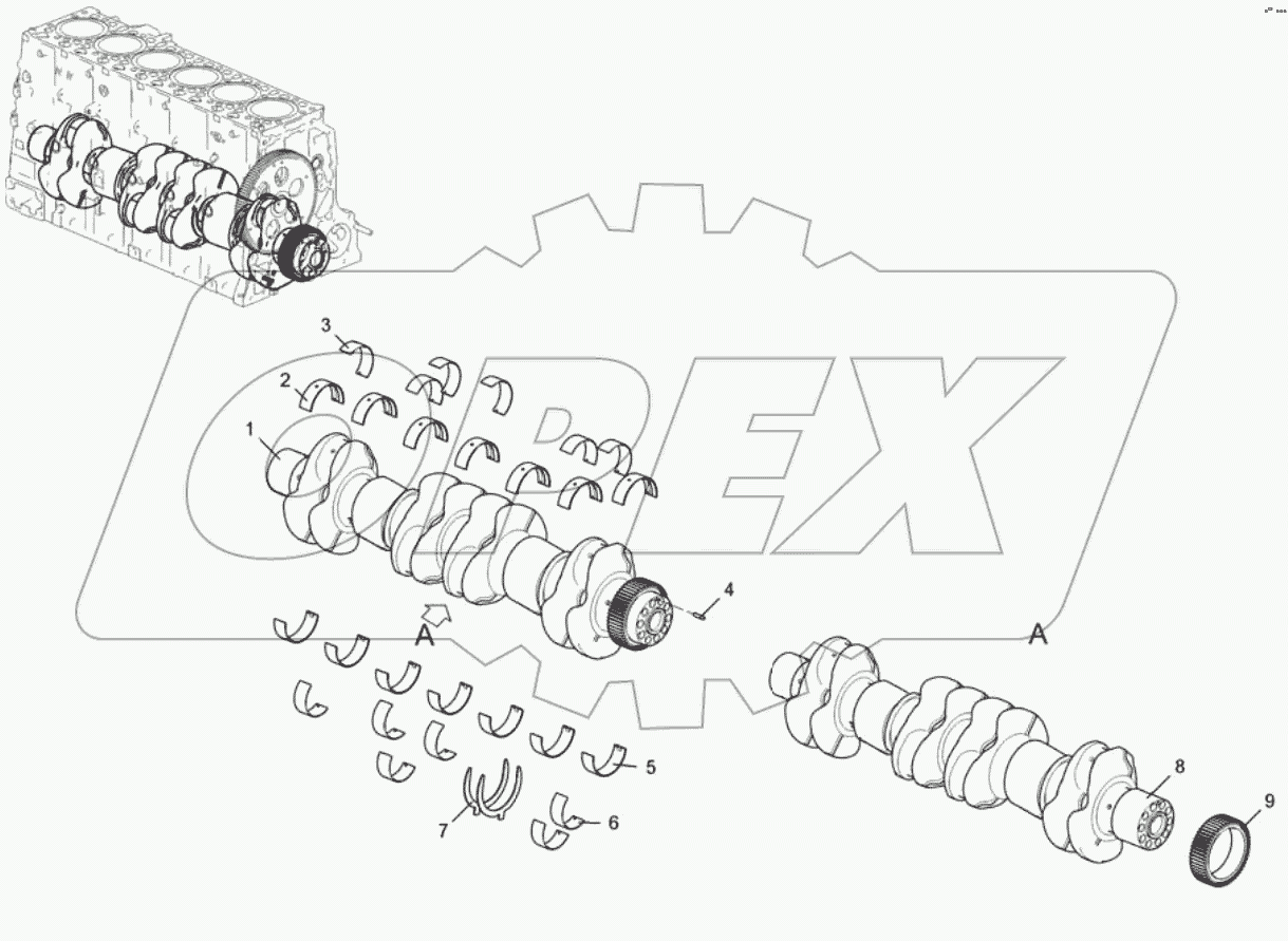 Вал коленчатый