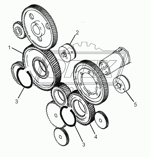 Шестерни привода агрегатов