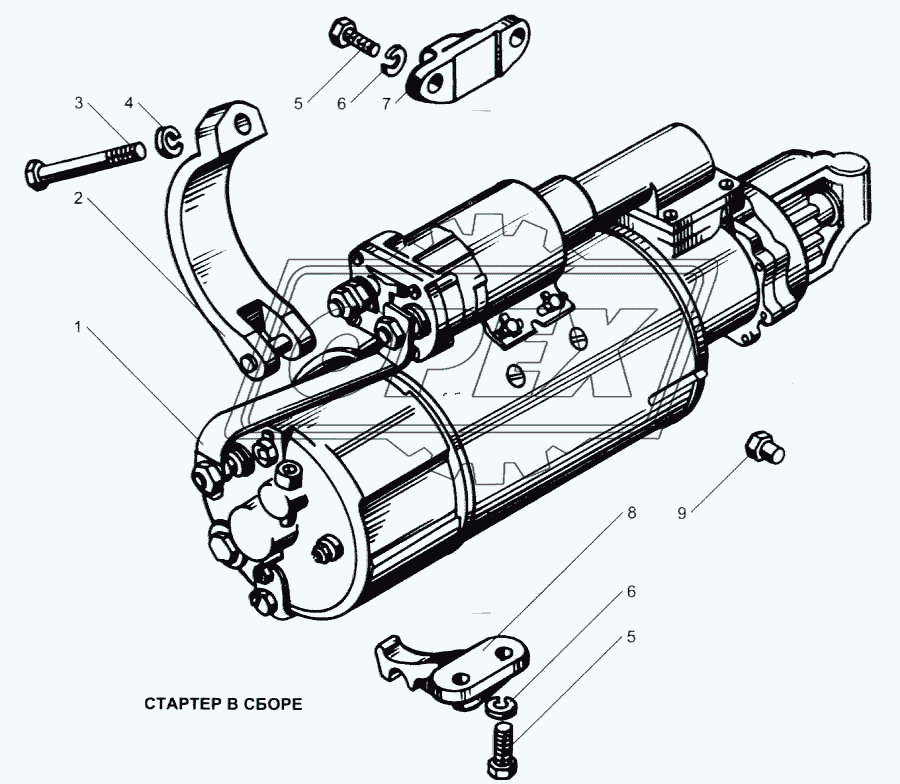 Стартер в сборе