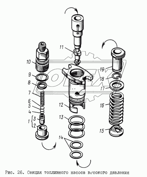 Секция топливного насоса высокого давления