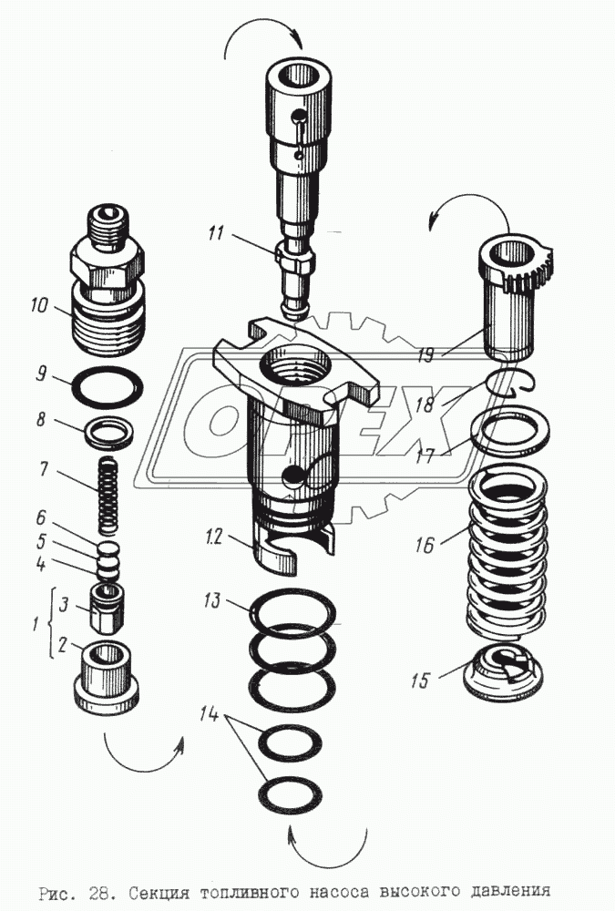 Секция топливного насоса высокого давления
