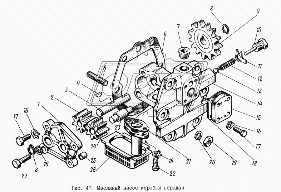 Масляный насос коробки передач