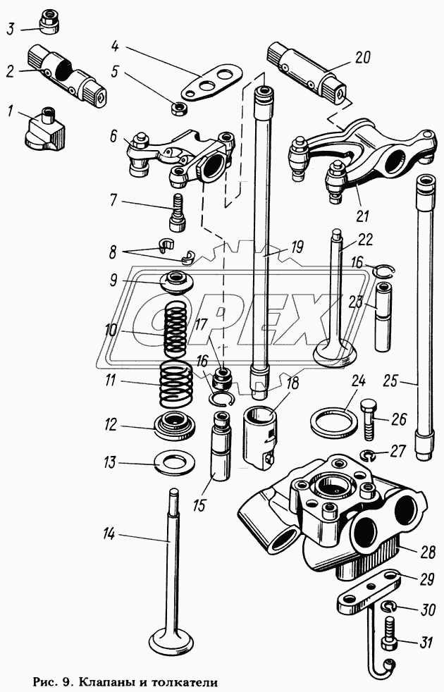Клапаны и толкатели