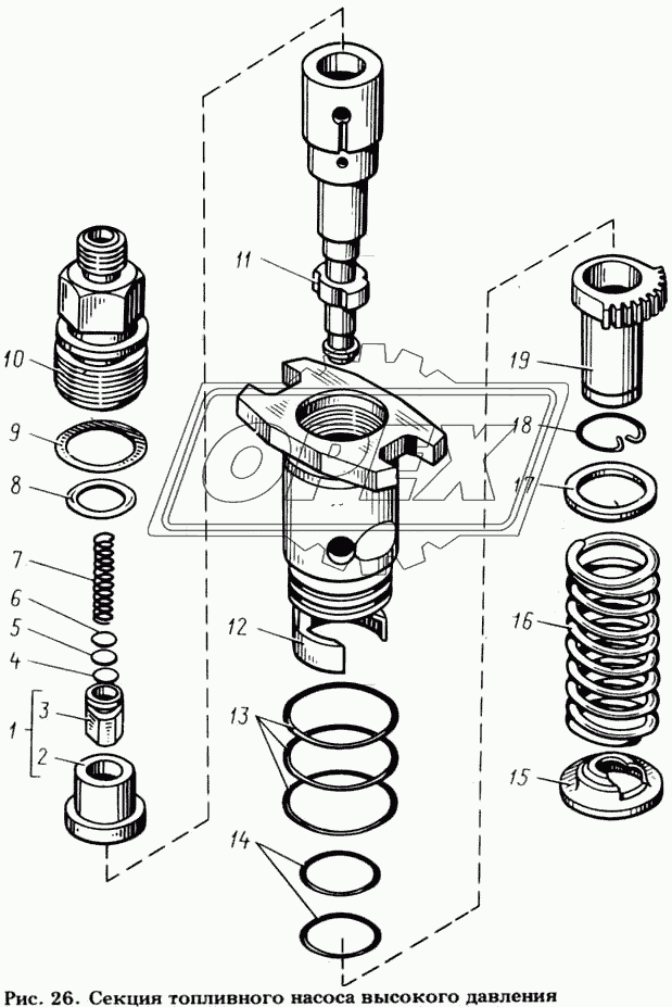 Секция топливного насоса высокого давления