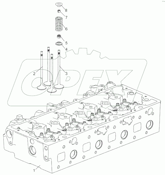  5340.1003010-10 Головка цилиндров с клапанами
