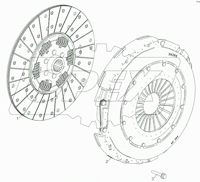 36241.1600010 Установка сцепления