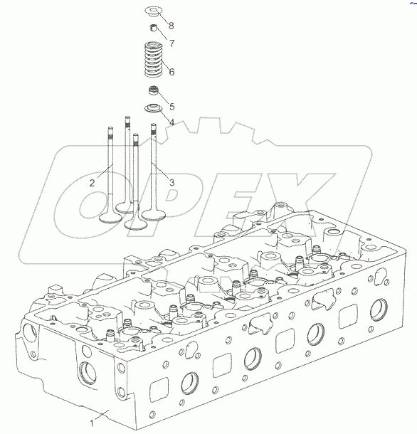  5340.1003010-20 Головка цилиндров с клапанами