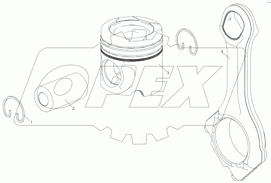  5340.1004007 Установка поршневой группы