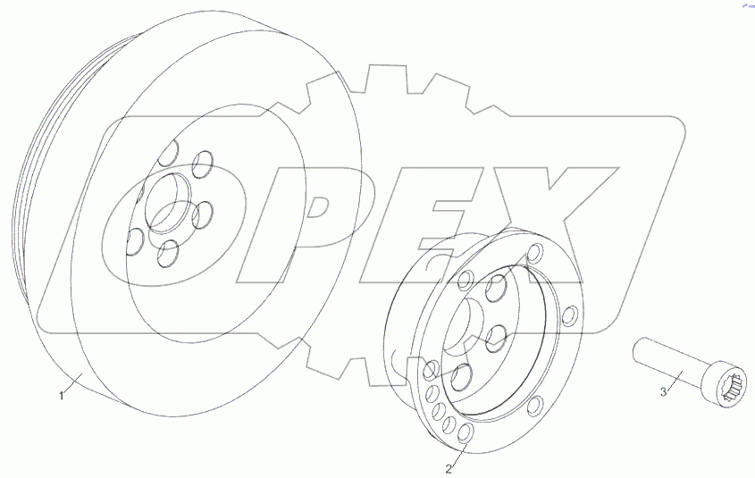  5340.1005050 Установка гасителя коленчатого вала
