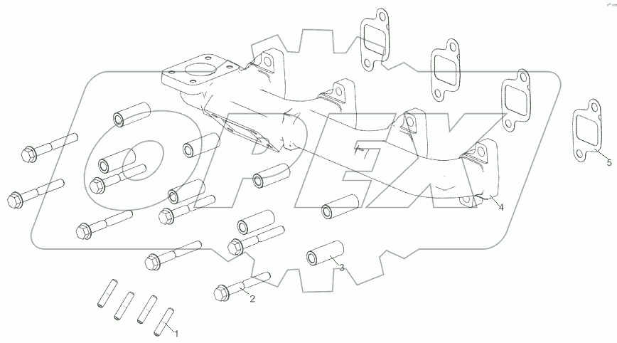  5340.1008005 Установка выпускного коллектора