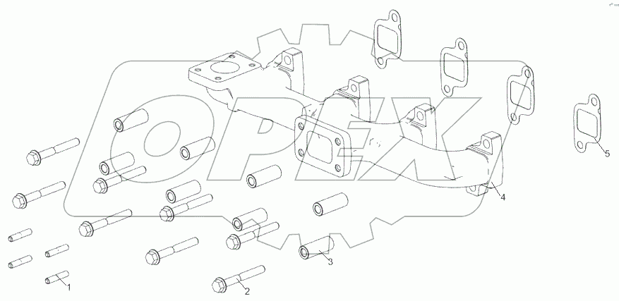  5347.1008005 Установка выпускного коллектора