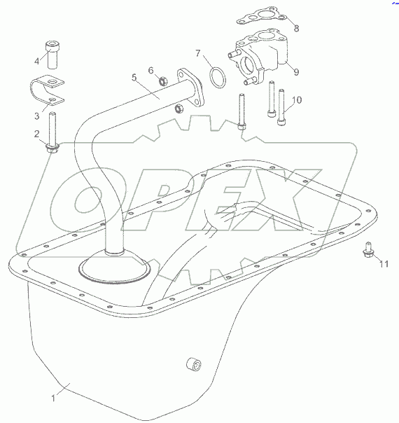  5344.1009005 Установка картера масляного