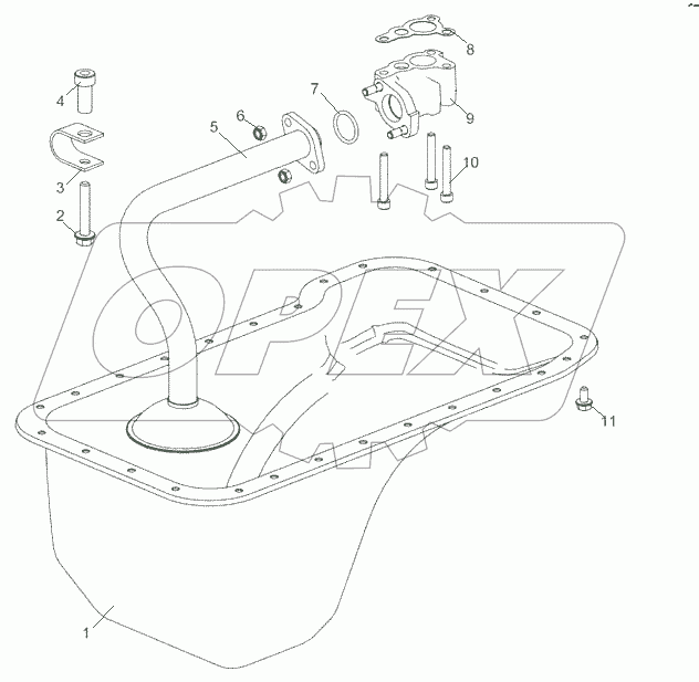  5344.1009005-10 Установка картера масляного