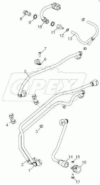  5340.1104005 Установка топливных трубопроводов