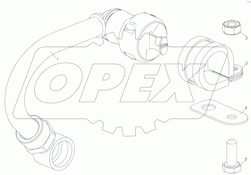  5340.1104391 Трубка слива топлива с двигателя
