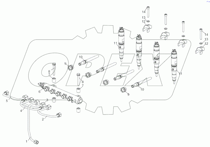 5340.1112005 Установка форсунок