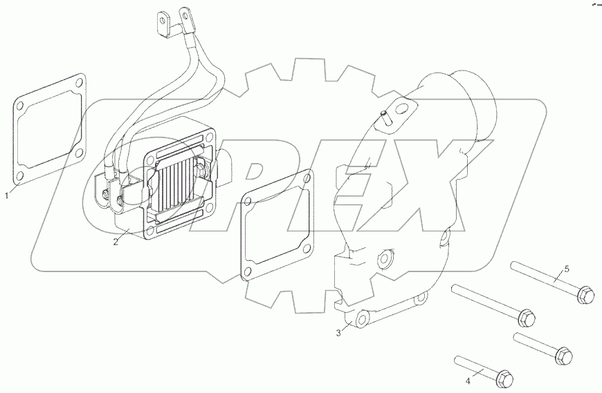  53441.1115005 Установка впускного тракта