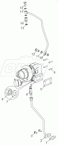  5344.1118005-10 Установка турбокомпрессора