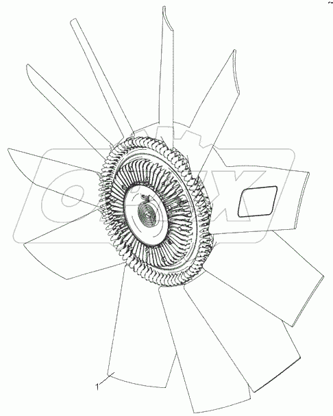  5344.1308002 Установка вентилятора