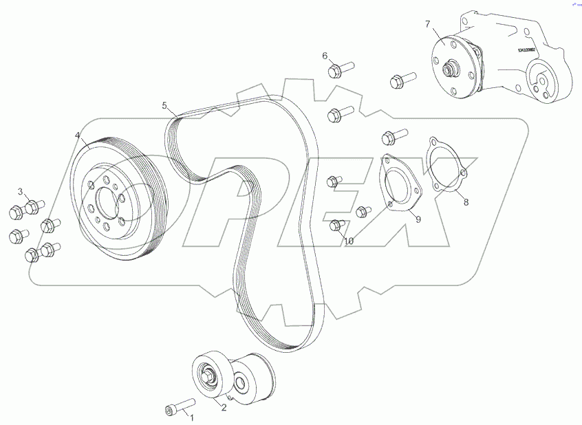  5343.1308007-10 Установка привода вентилятора