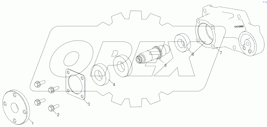  5343.1308011 Привод вентилятора