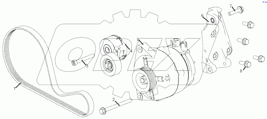  5340.3701001 Установка генератора