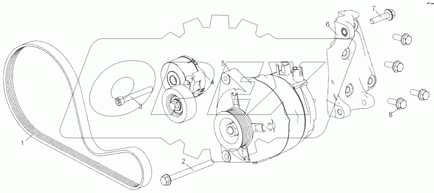  5343.3701001 Установка генератора