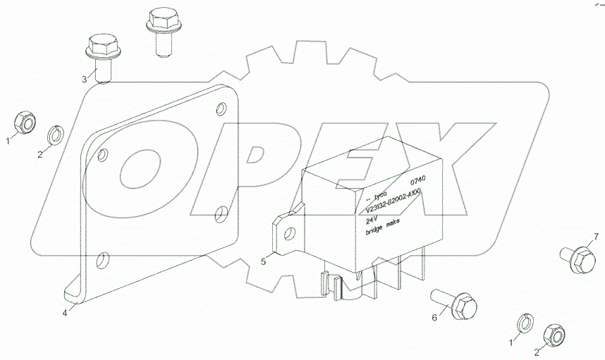  5344.3770005 Установка реле подогревателя