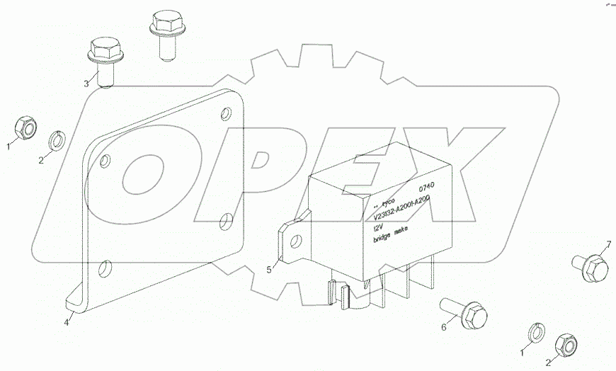  5344.3770005-10 Установка реле подогревателя