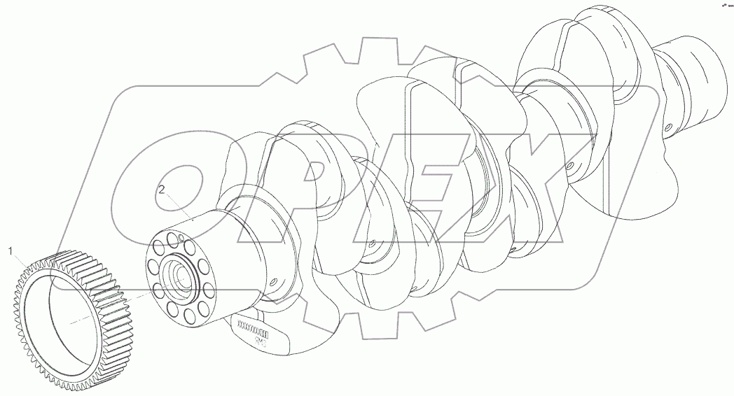  Вал коленчатый в сборе 5340.1005010