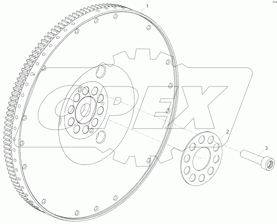  Установка маховика 5340.1005114