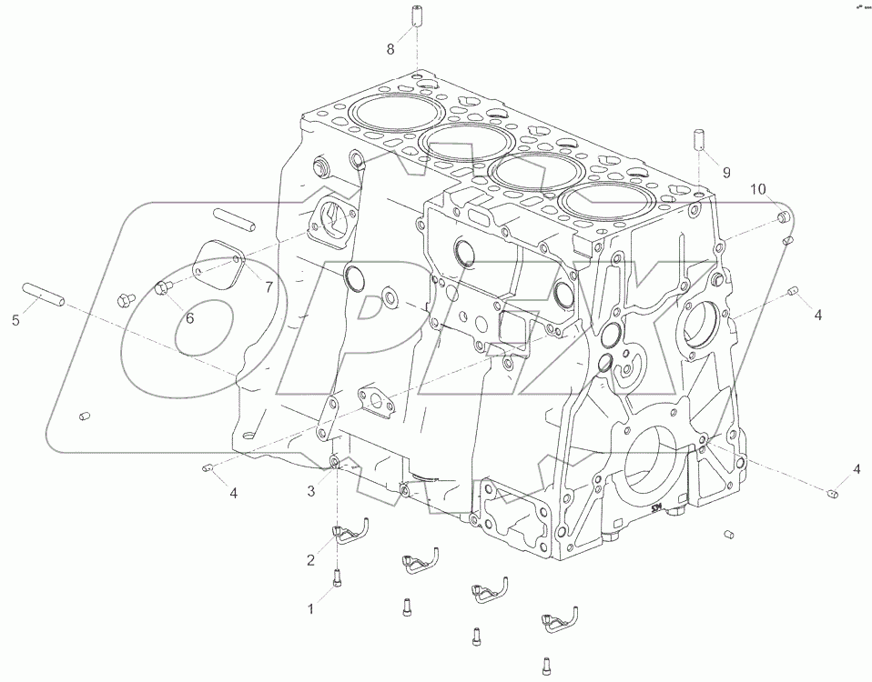  Блок цилиндров 5340.1002010-10