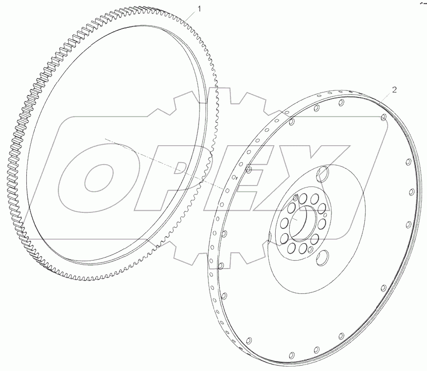  Маховик с ободом 5340.1005118