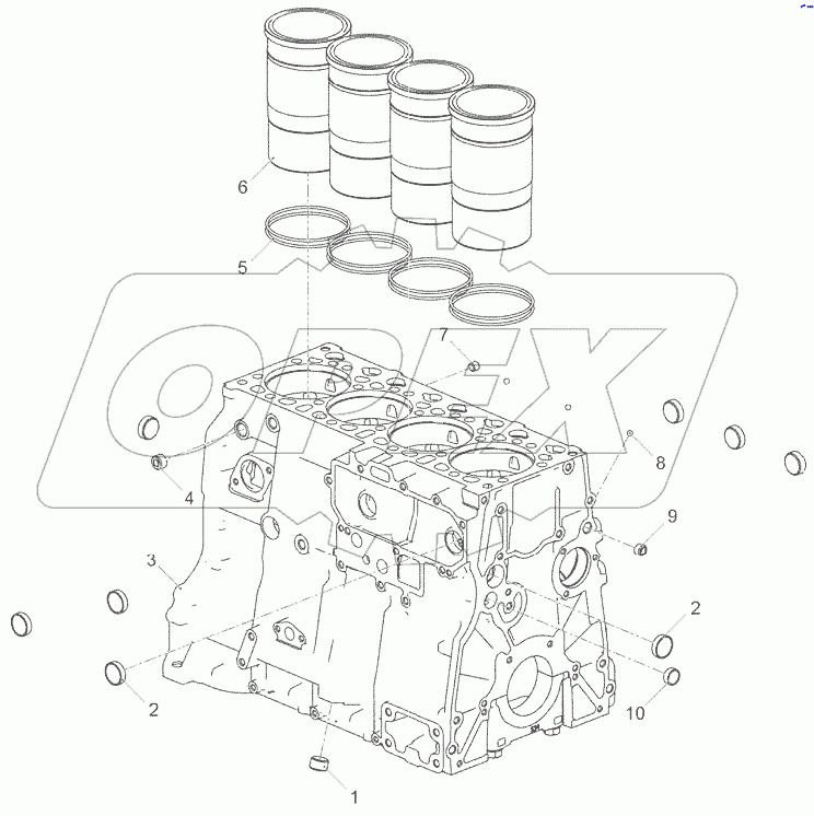  Блок цилиндров 5340.1002011-10
