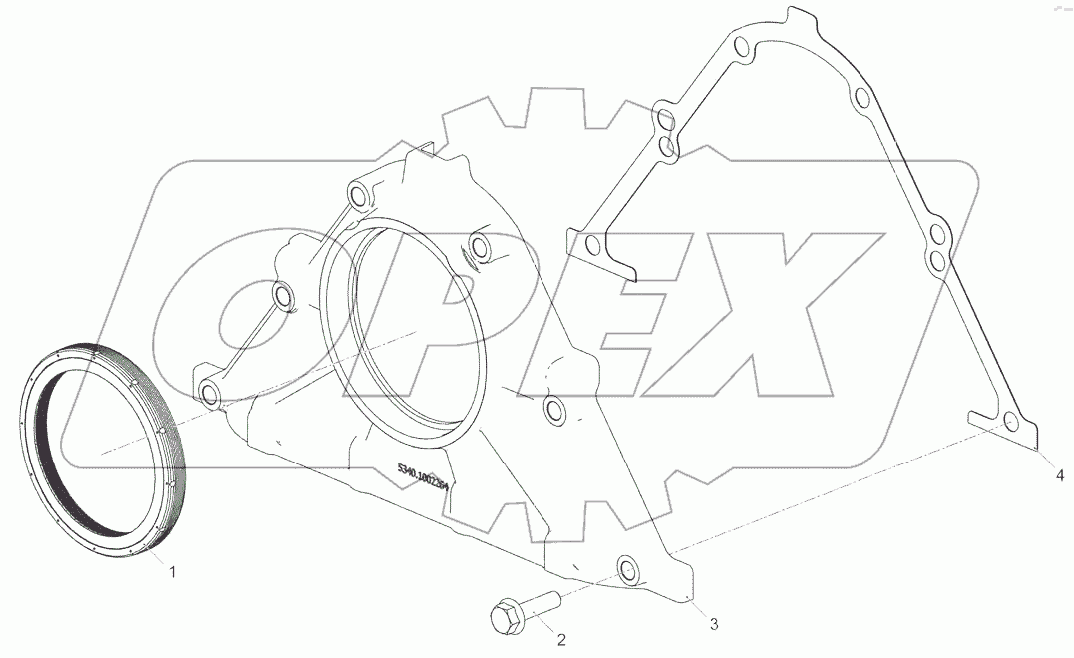  Установка крышки передней 5340.1002249