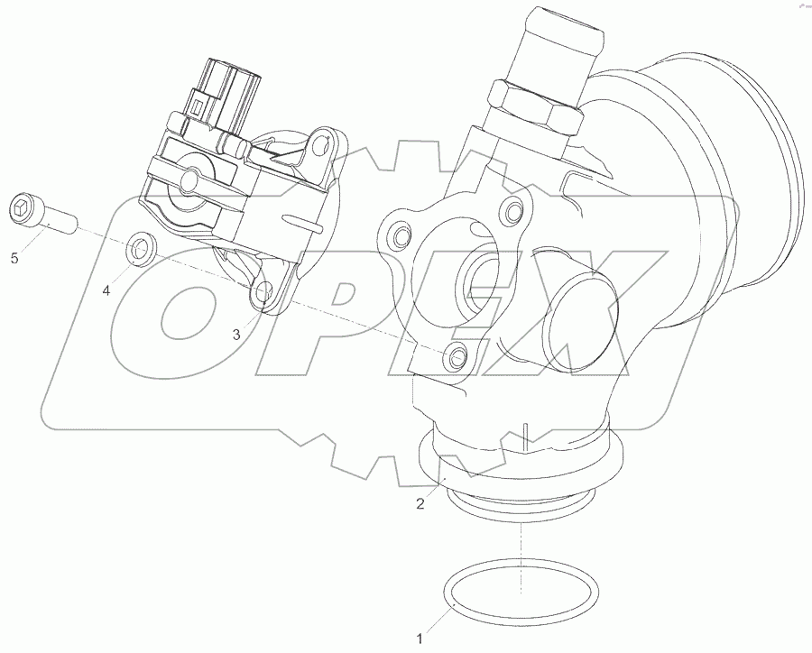 Установка патрубка отводящего 53404.1115007-10