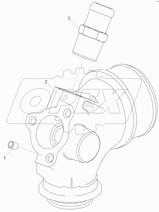  Патрубок отводящий 53404.1115281-10
