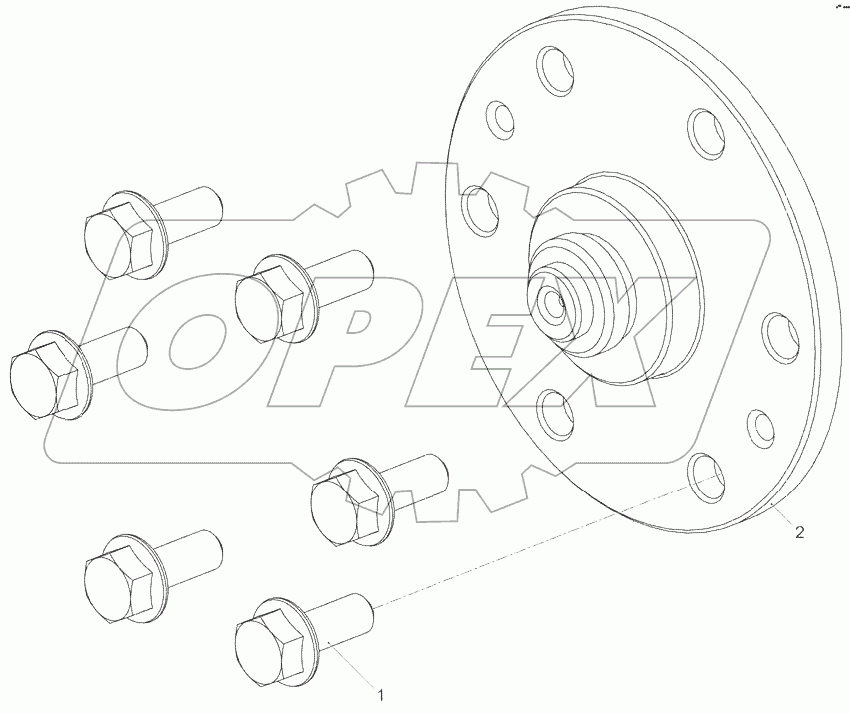 Установка привода вентилятора 5342.1308007